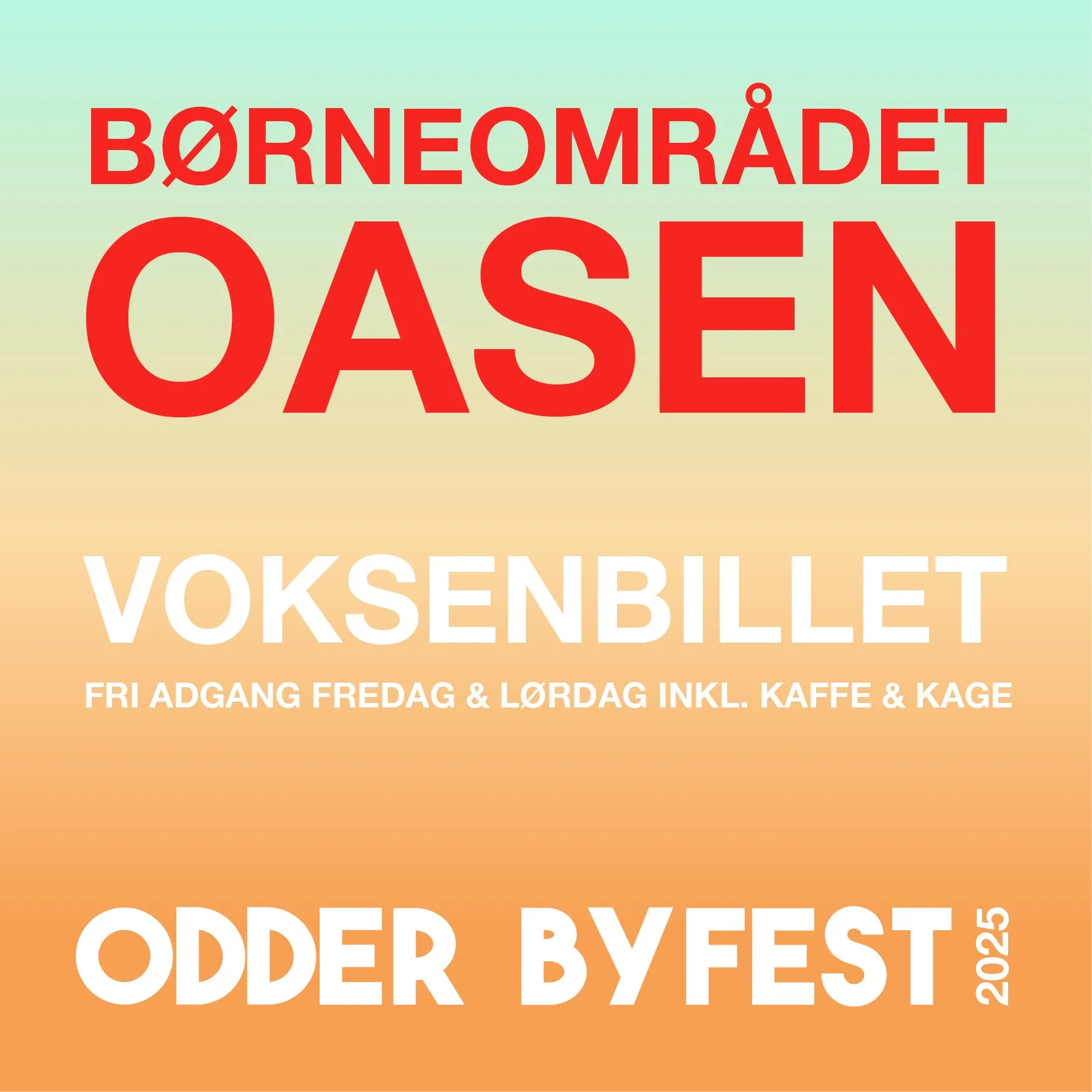 Armbånd til Oasen (Voksen fra 17 år) — Odder Byfest 2026